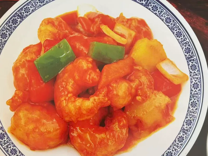 Sweet and Sour King Prawns